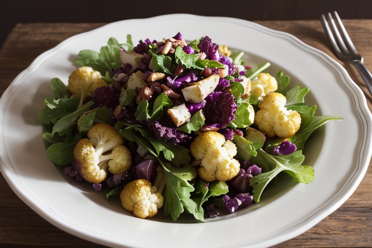 Warm cauliflower salad