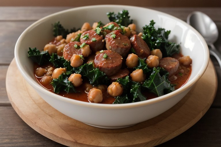 Sausage and Kale Skillet