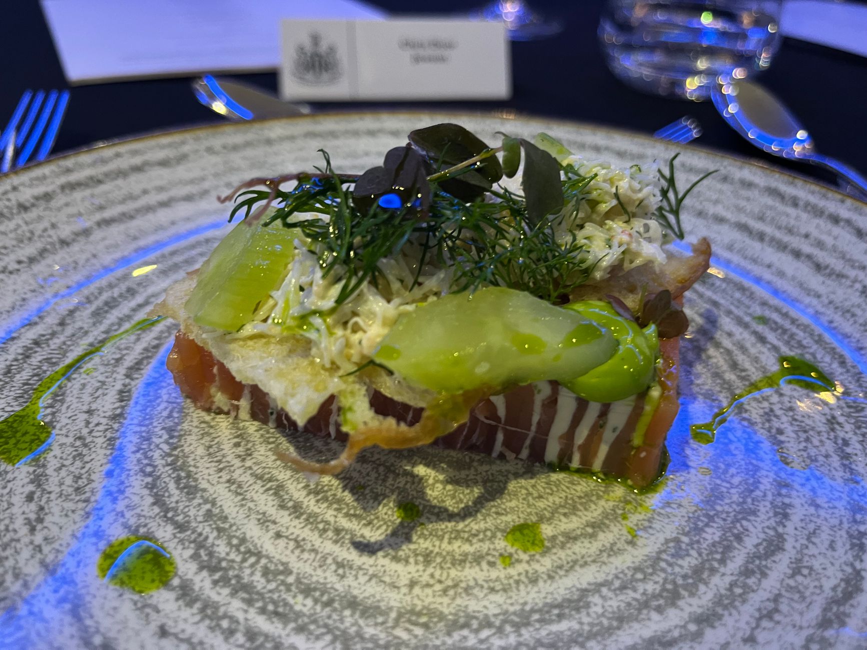 Salmon, dill & potato tart