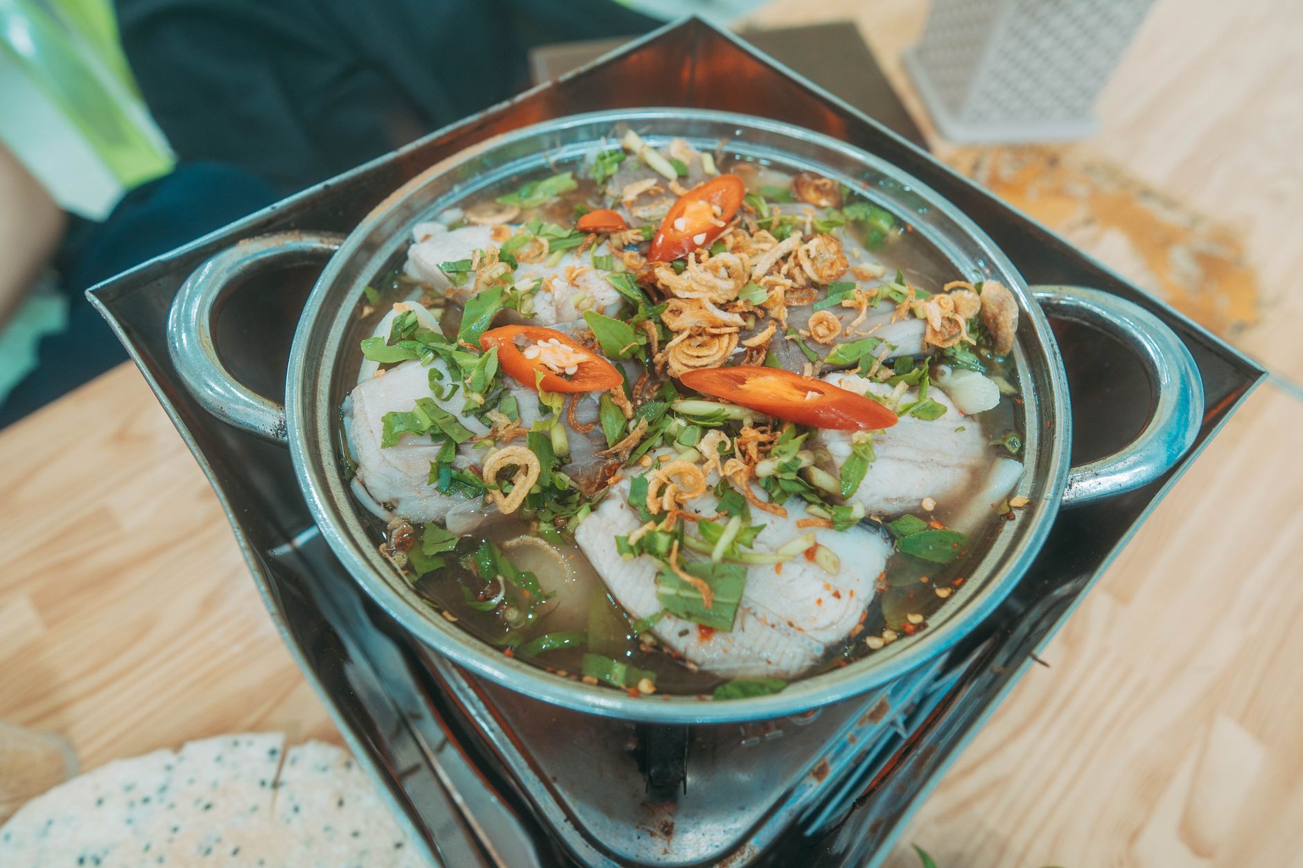 Vietnamese-style veggie hotpot