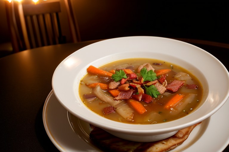 Cock-a-leekie soup