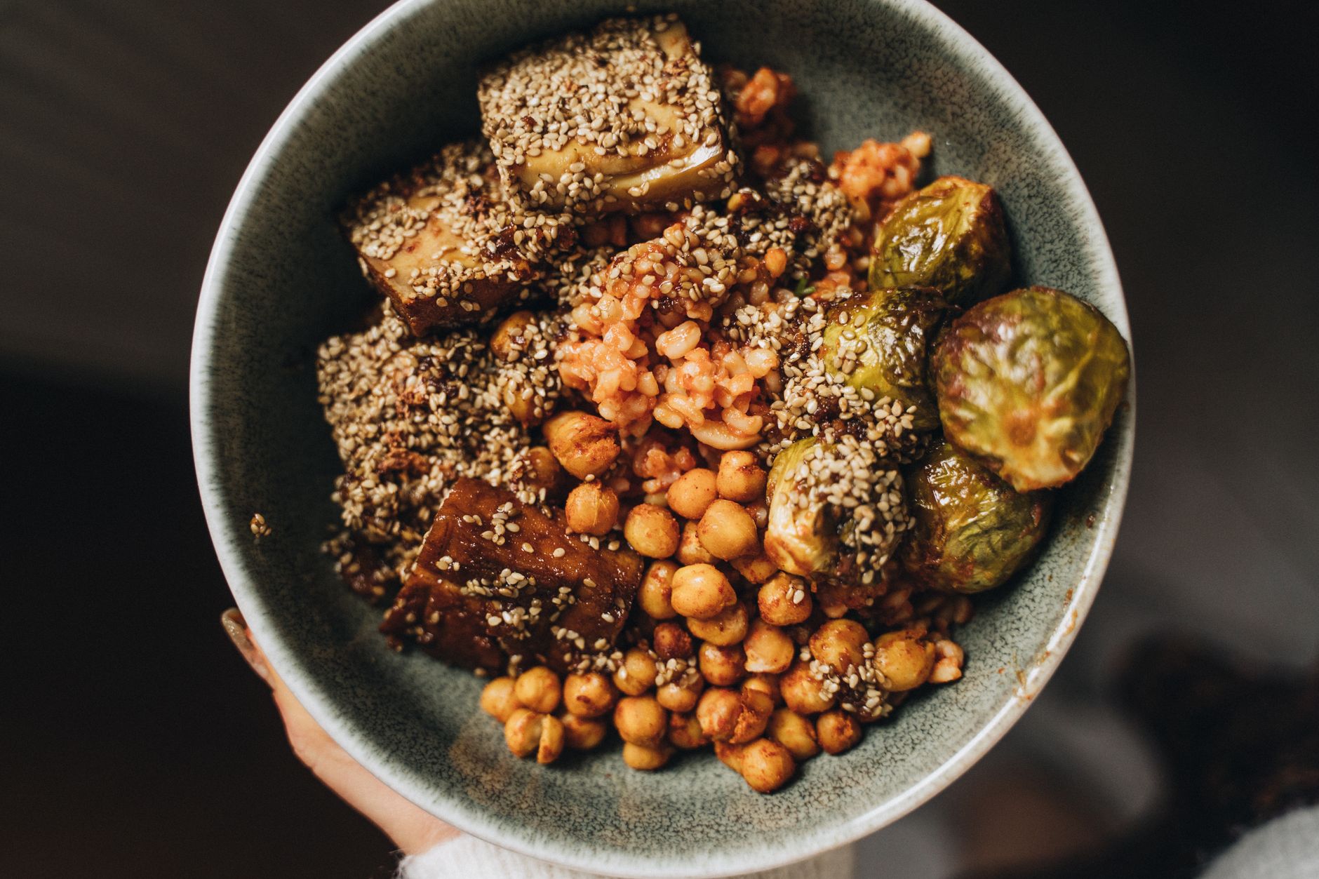 Stovetop Eggplant With Harissa, Chickpeas, and Cumin Yogurt