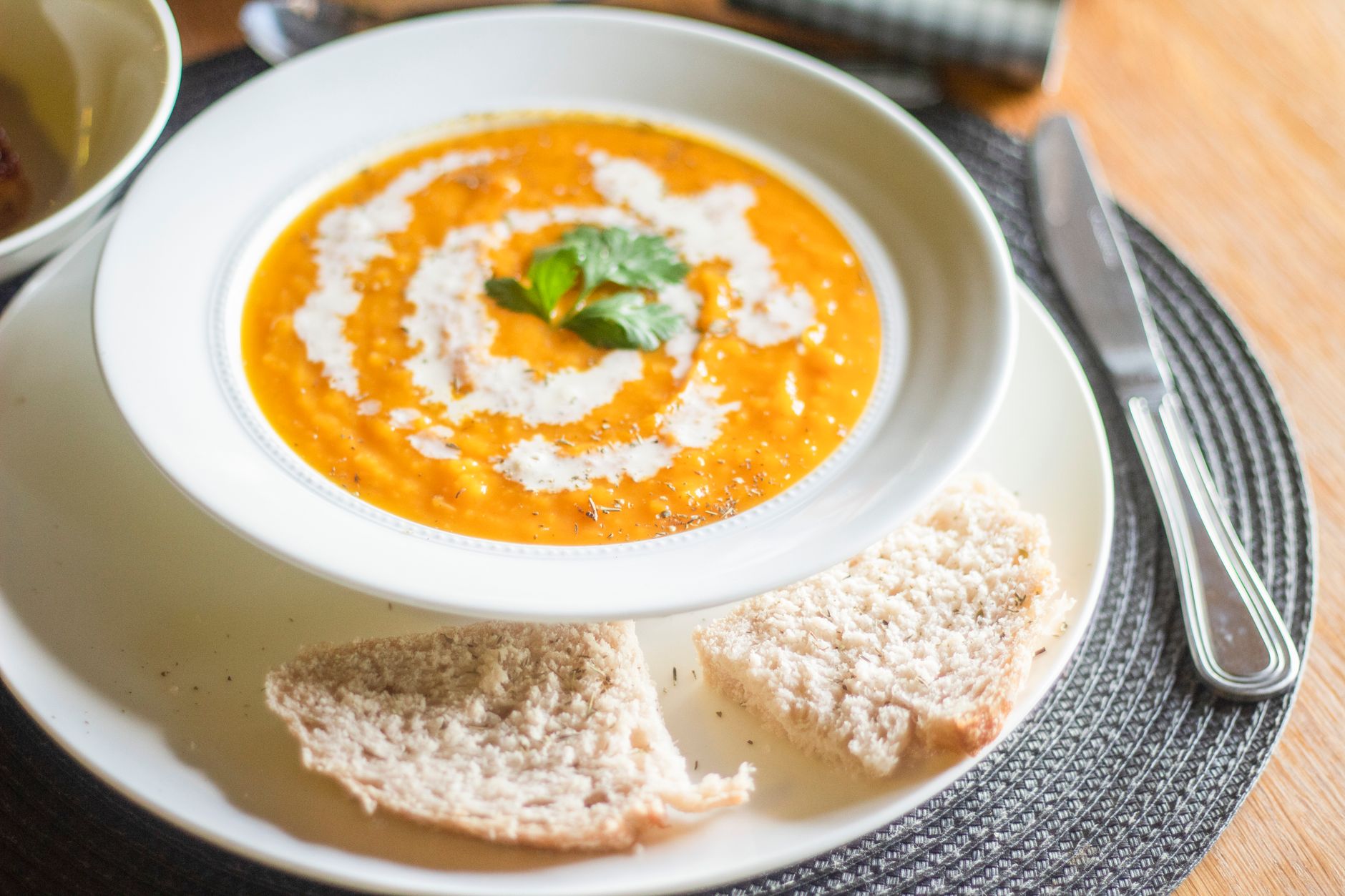 Red Lentil and Pumpkin Soup