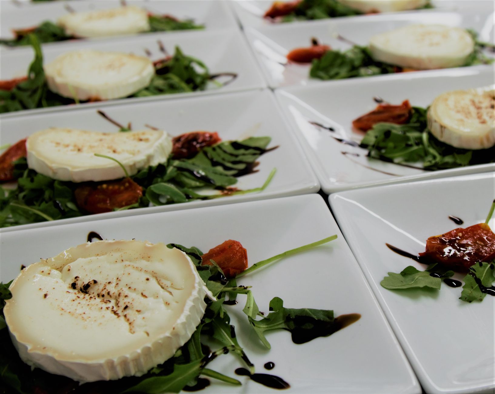 Goat’s cheese & rosemary tarts
