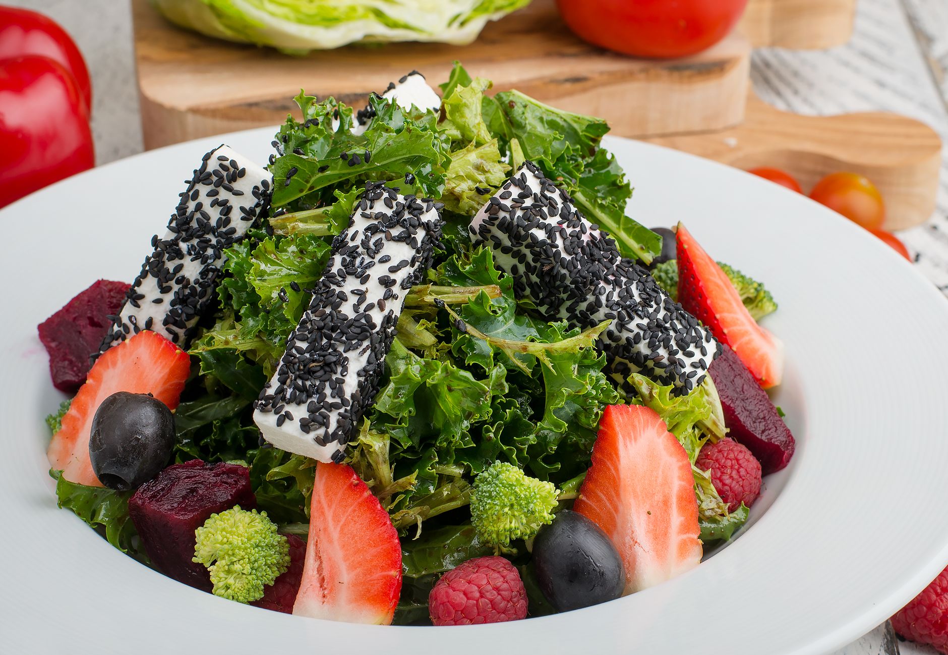 Strawberry Kale Salad