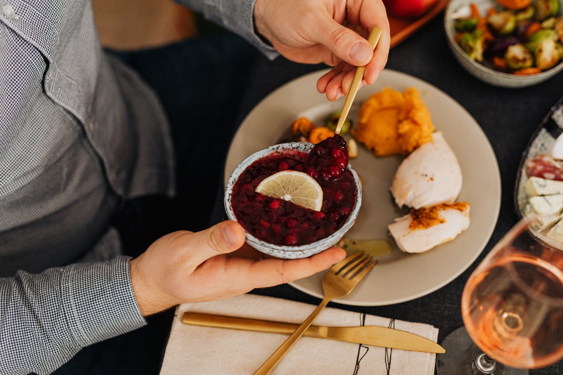 Roasted Apple Cranberry Relish