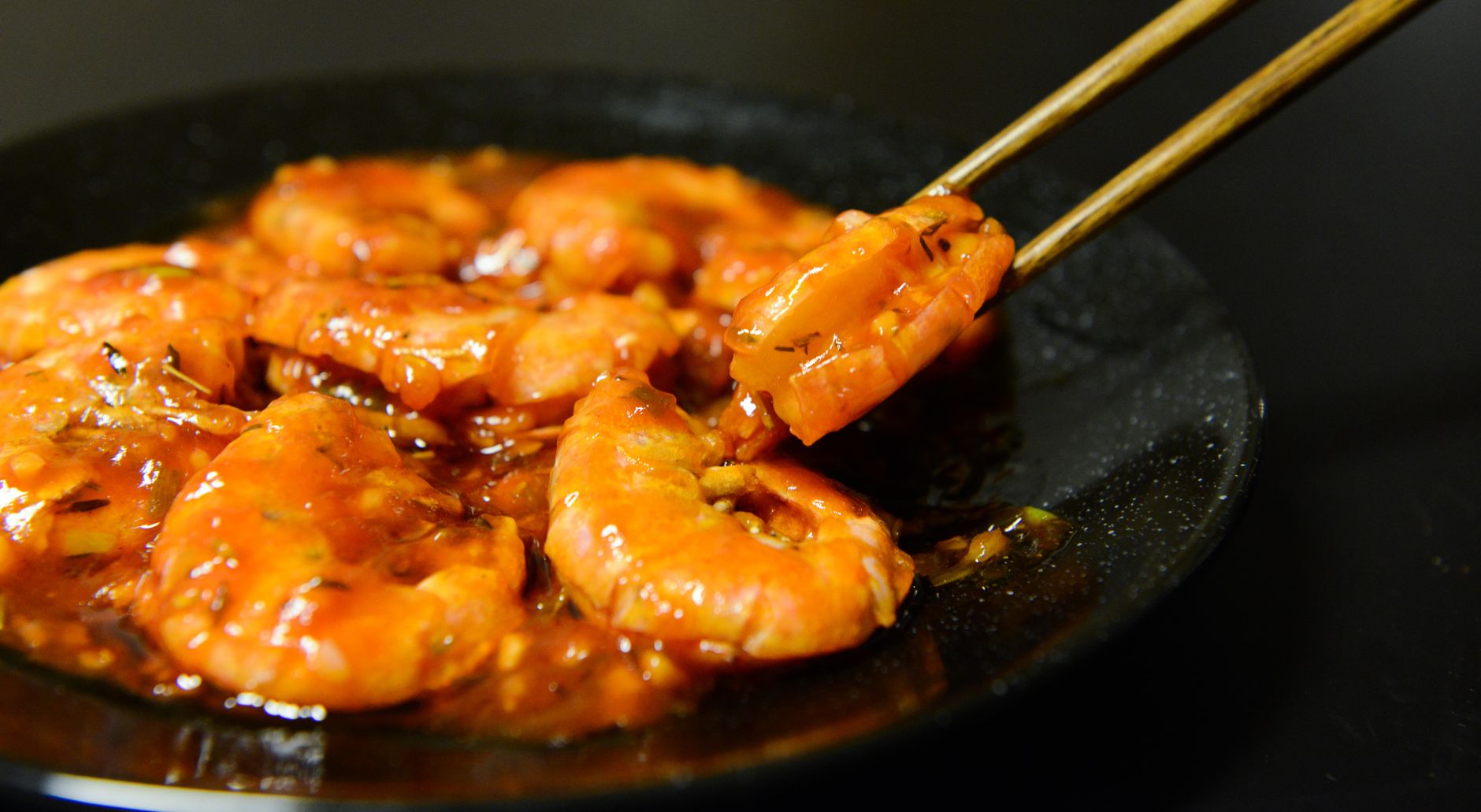 Prawns with Romesco sauce