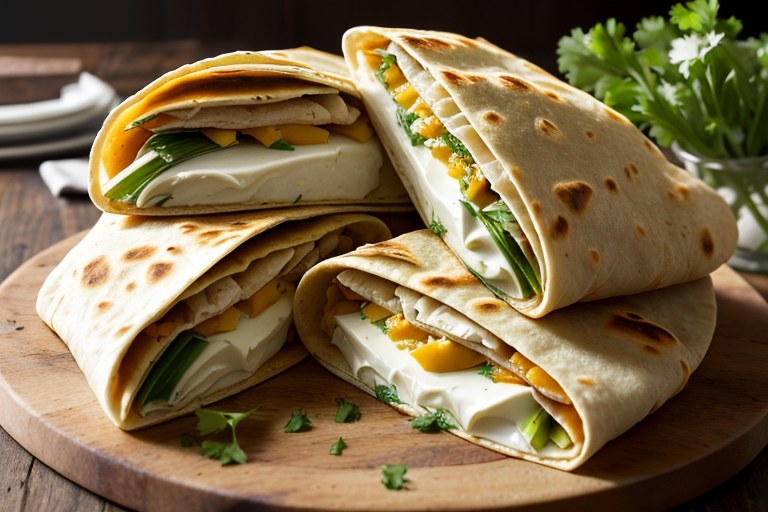 Chicken kyiv quesadilla