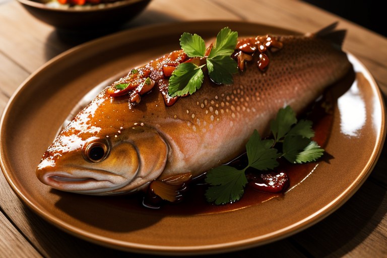 Vietnamese caramel trout