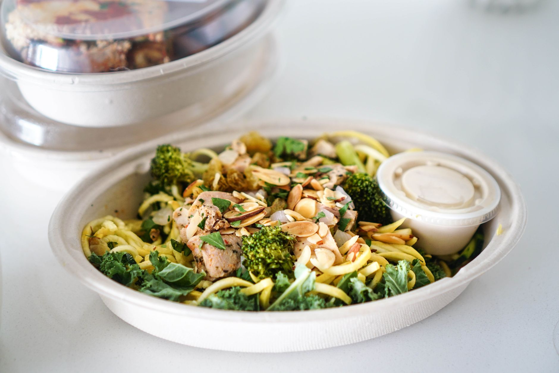 Roasted Broccoli Salad with Almonds and Simple Sesame Dressing