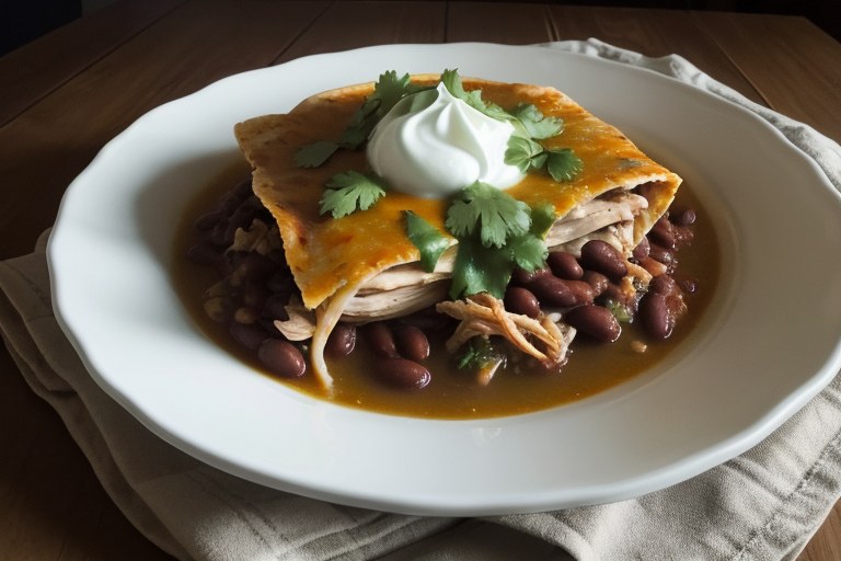 Slow-Cooker Green Chile Chicken Enchilada Pie