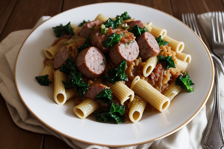 Turkey Sausage and Kale Casserole