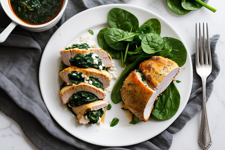 Spinach and Feta Stuffed Chicken