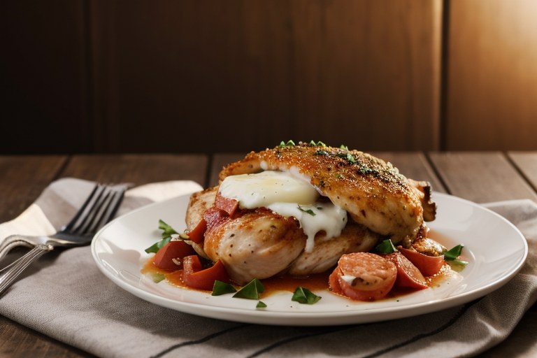 Pepperoni Stuffed Chicken