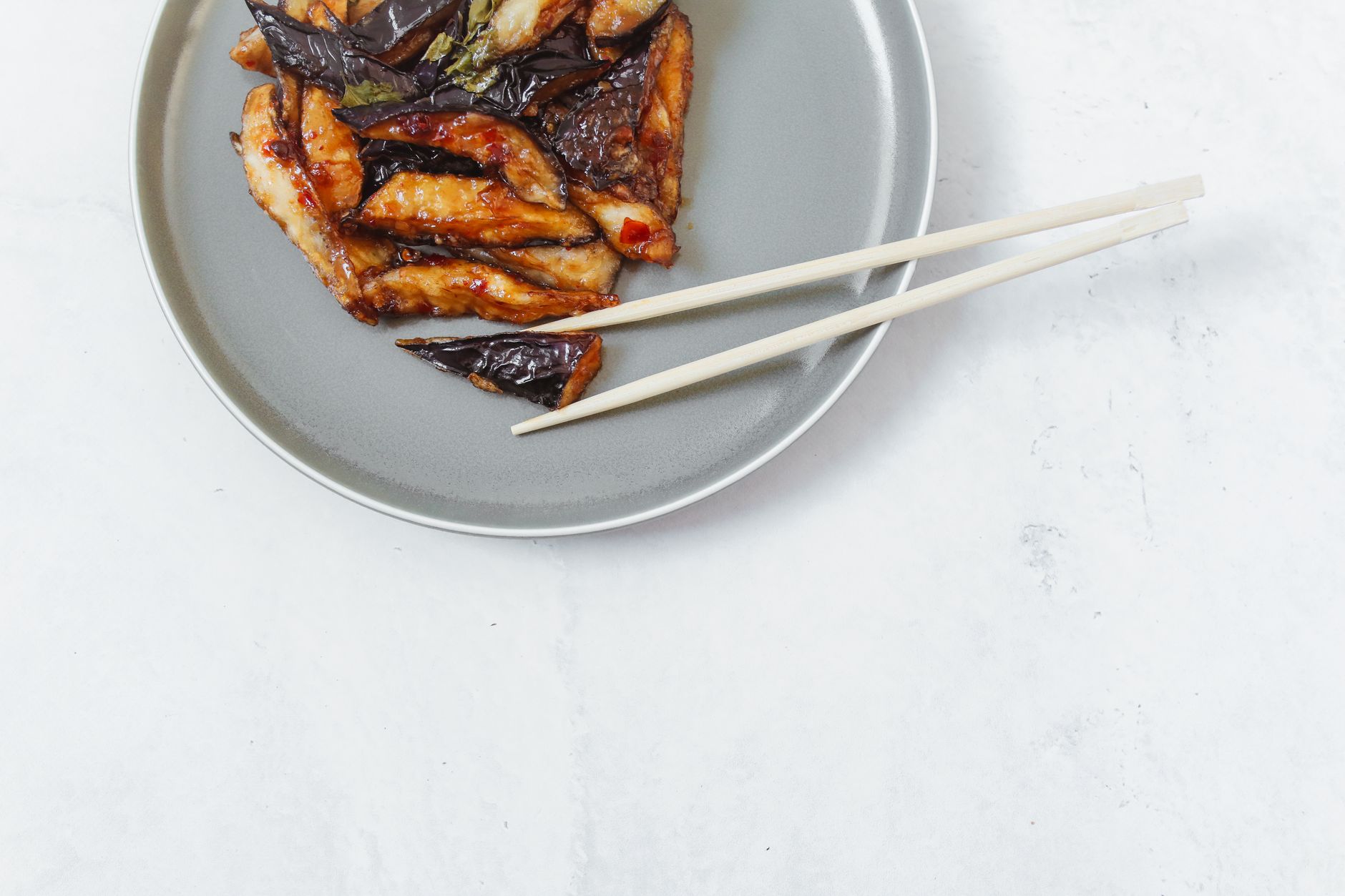 Air fryer miso aubergine