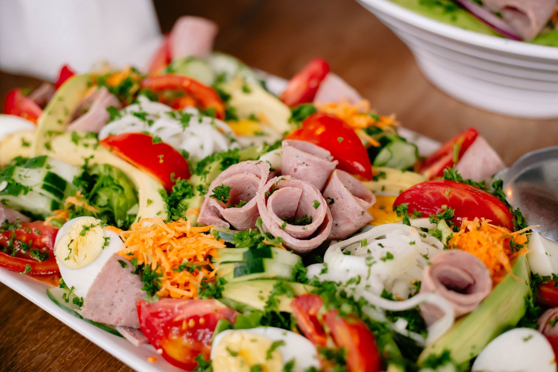 Ham & piccalilli salad