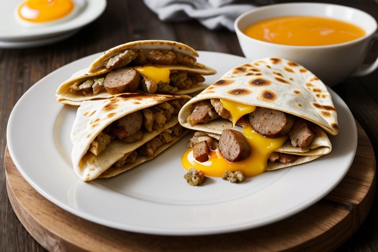 Sausage and Egg Breakfast Quesadillas
