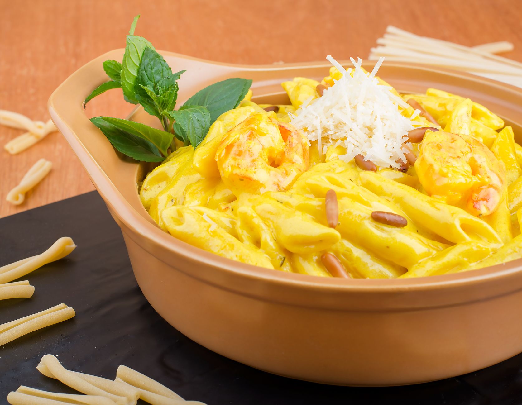 Pasta with Creamy Pumpkin Sauce