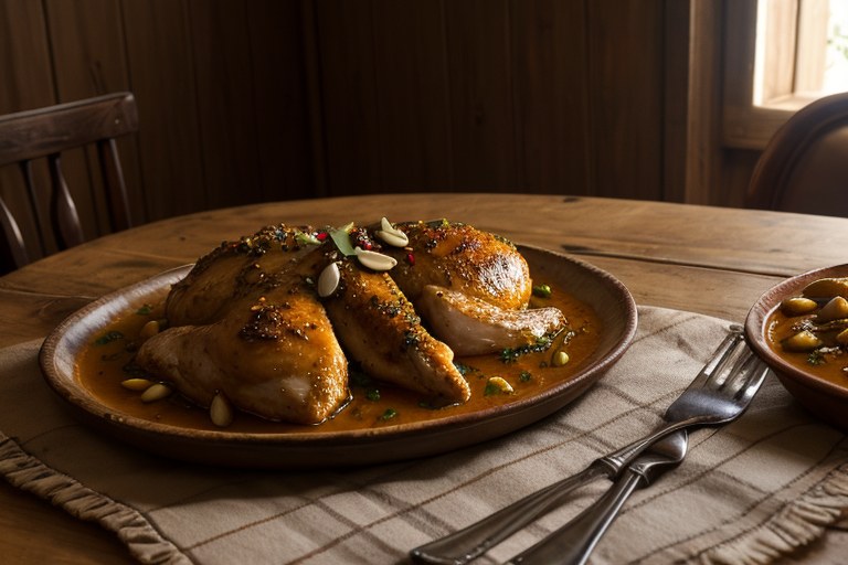 Pollo en pepitoria