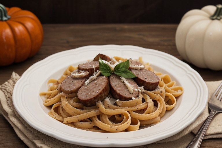 Sausage and Pumpkin Pasta