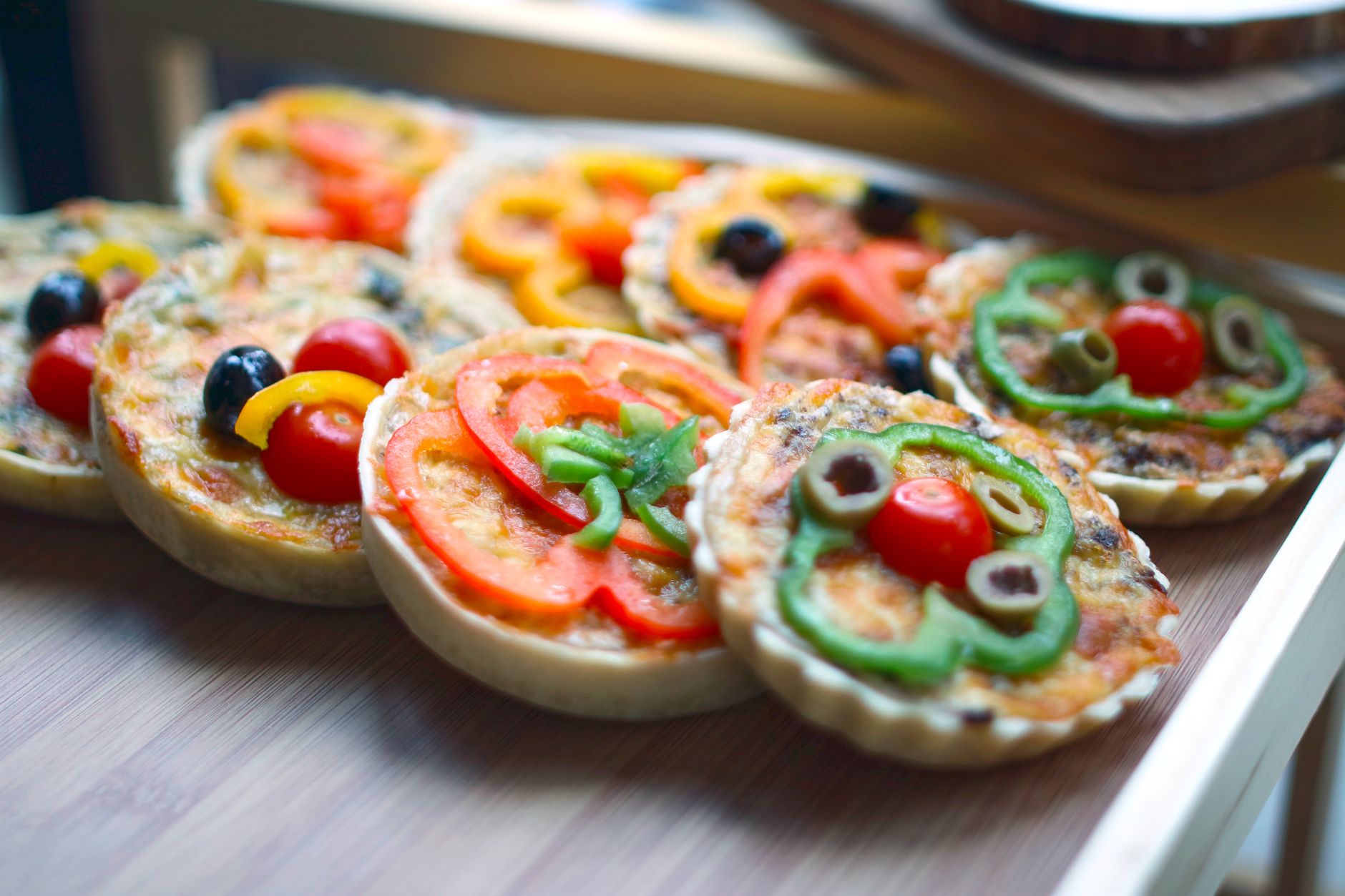 Healthy Halloween pizzas