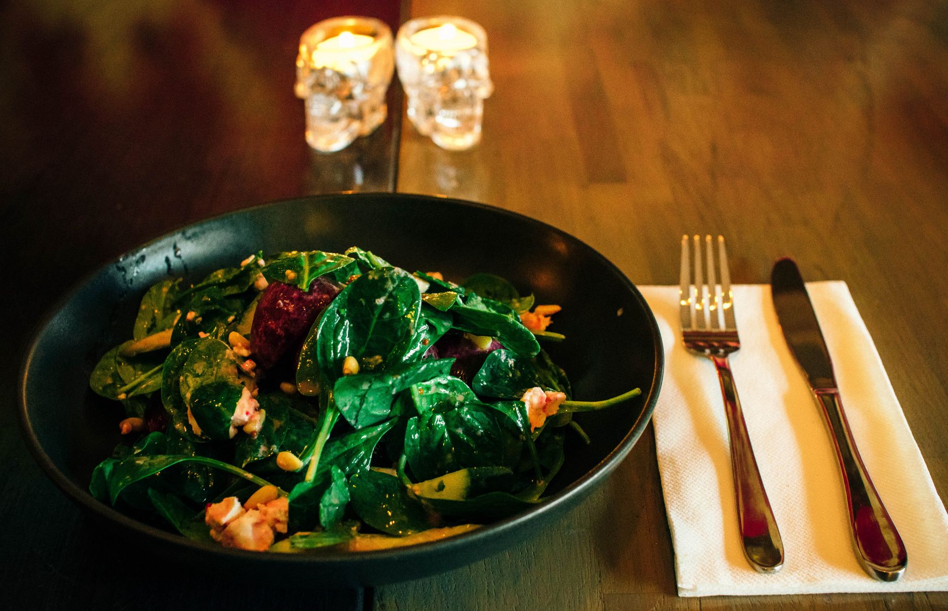 Wilted Spinach Salad
