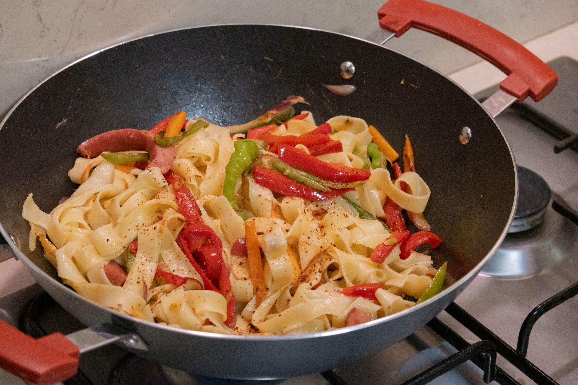 Pasta with Sausage and Peppers