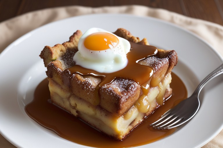 Caramel Apple Bread Pudding