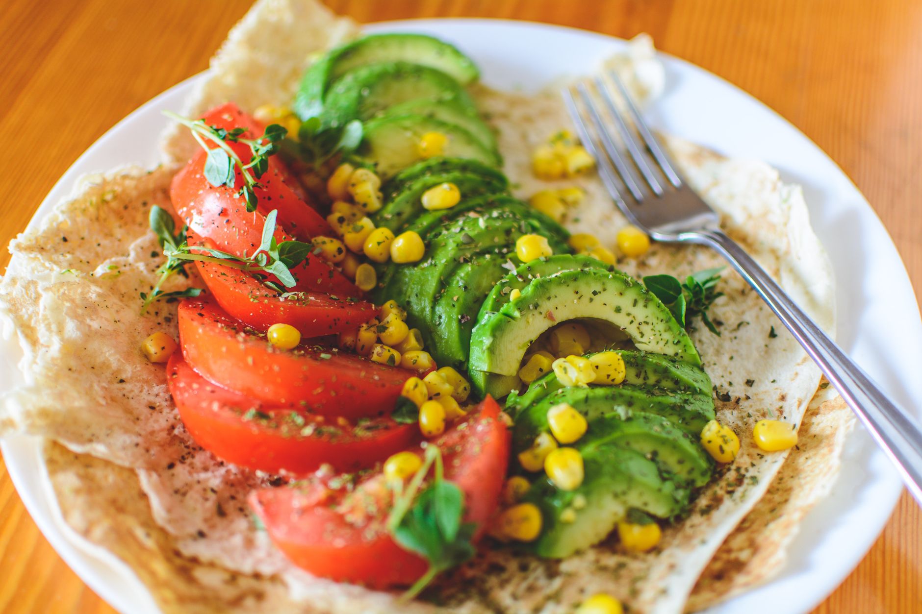 Warm Corn and Avocado Salad