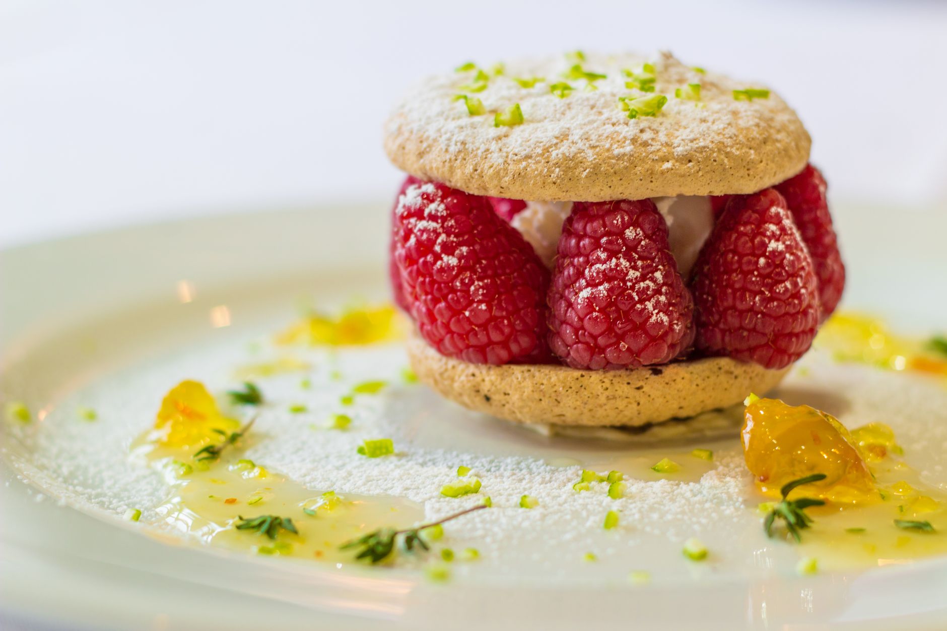 Raspberry millefeuilles