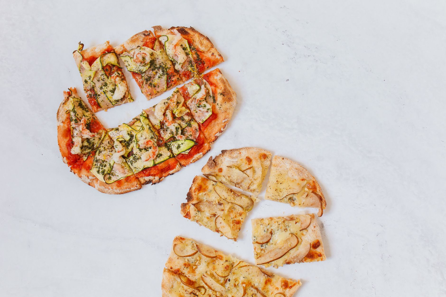 Spinach-Artichoke Garlic Naan Pizza