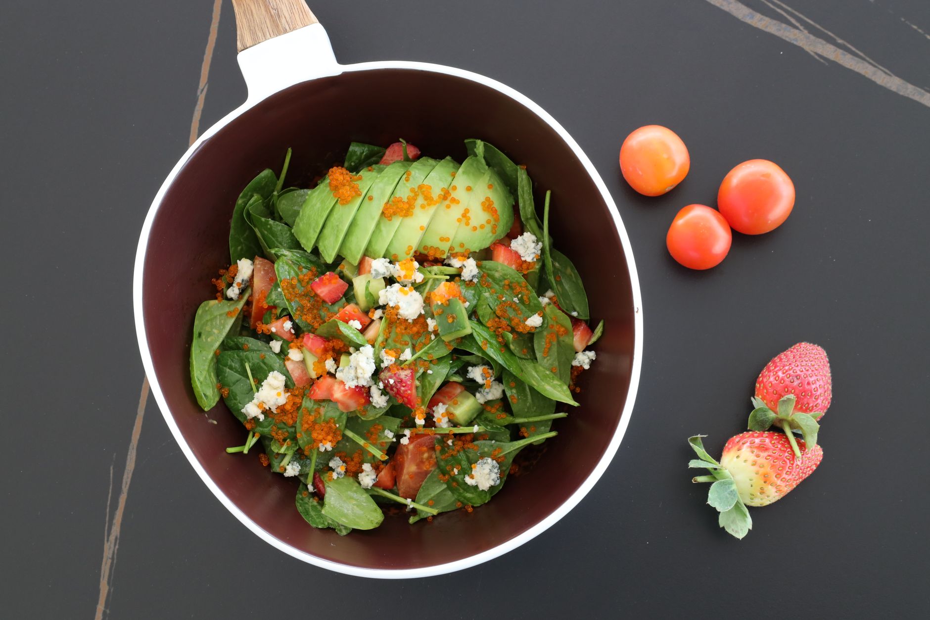 Apple-Strawberry Spinach Salad