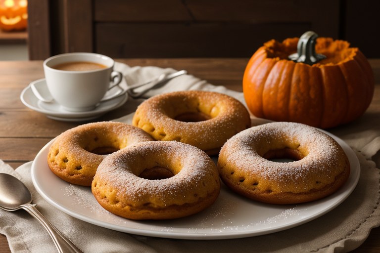 Baked Pumpkin Doughnuts