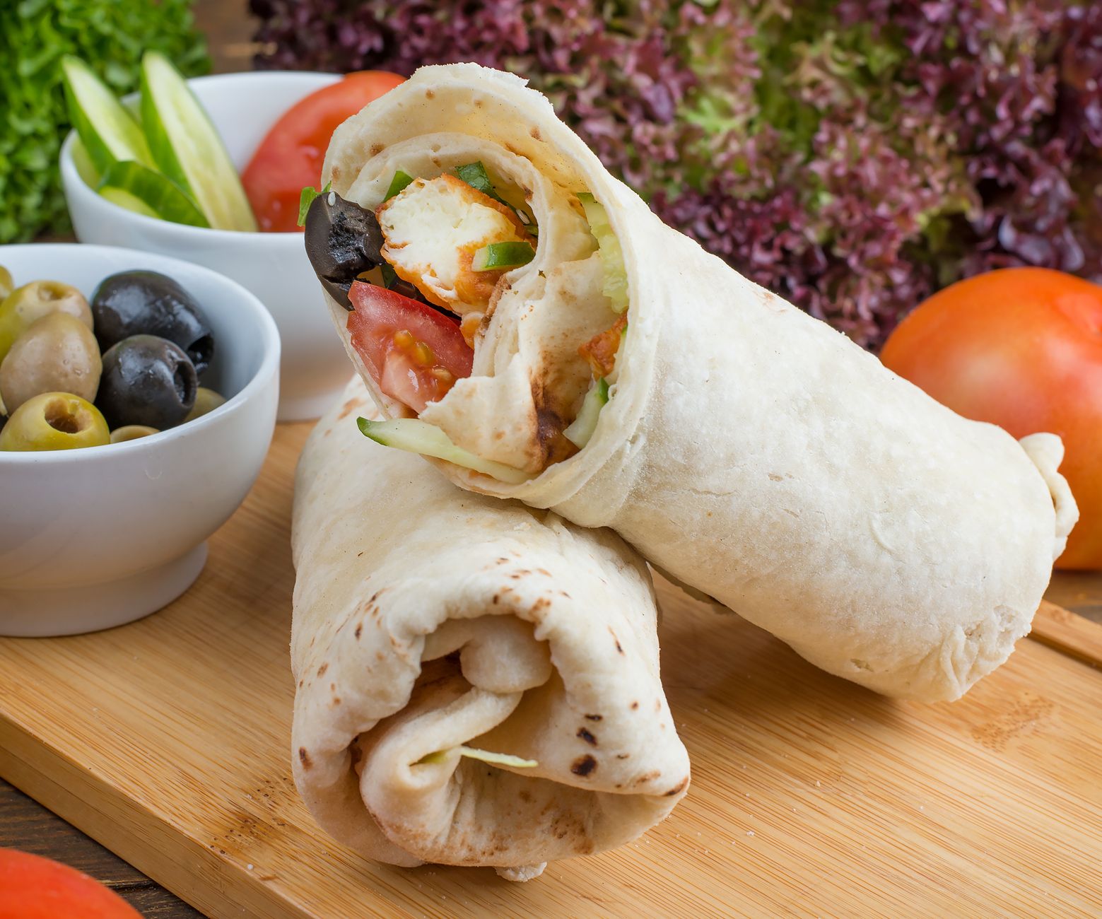 Greek Chicken Wraps