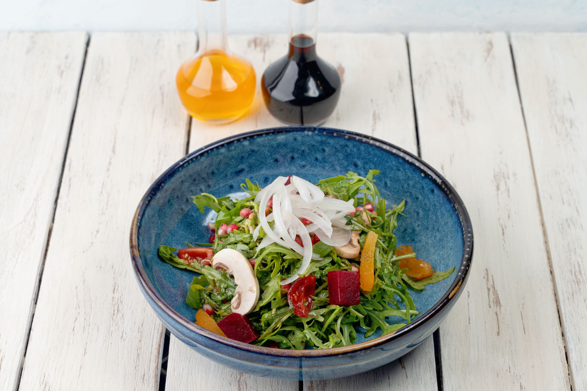 Greens with herby lemon vinaigrette