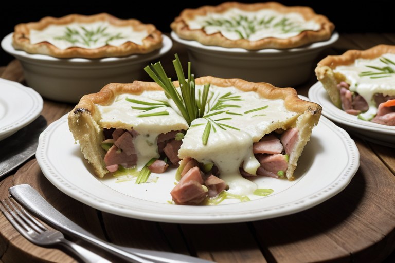 Ham and Leek Pies
