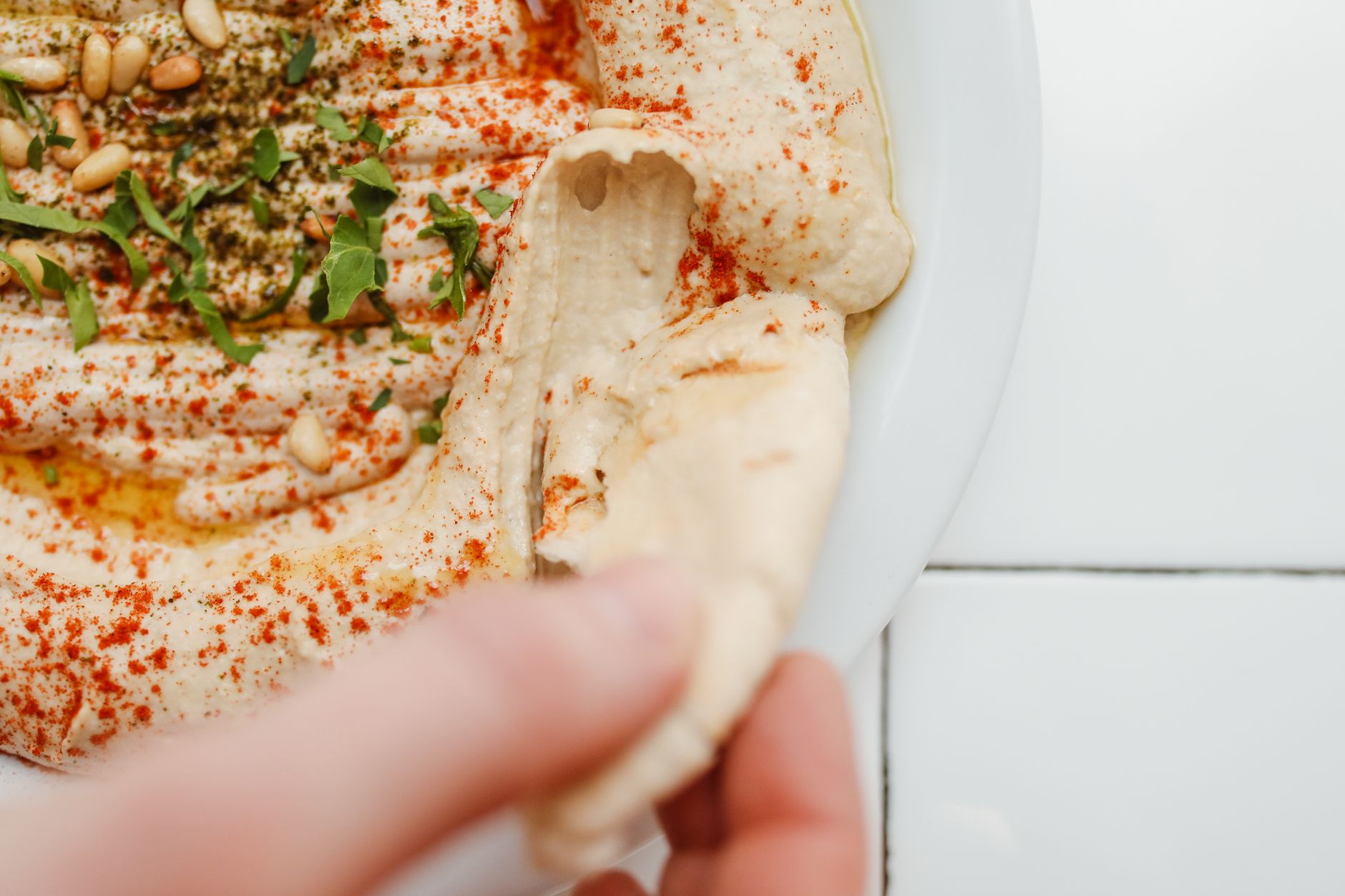 Loaded Hummus Pitas