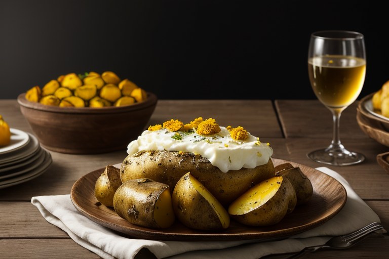 Tray-baked potatoes