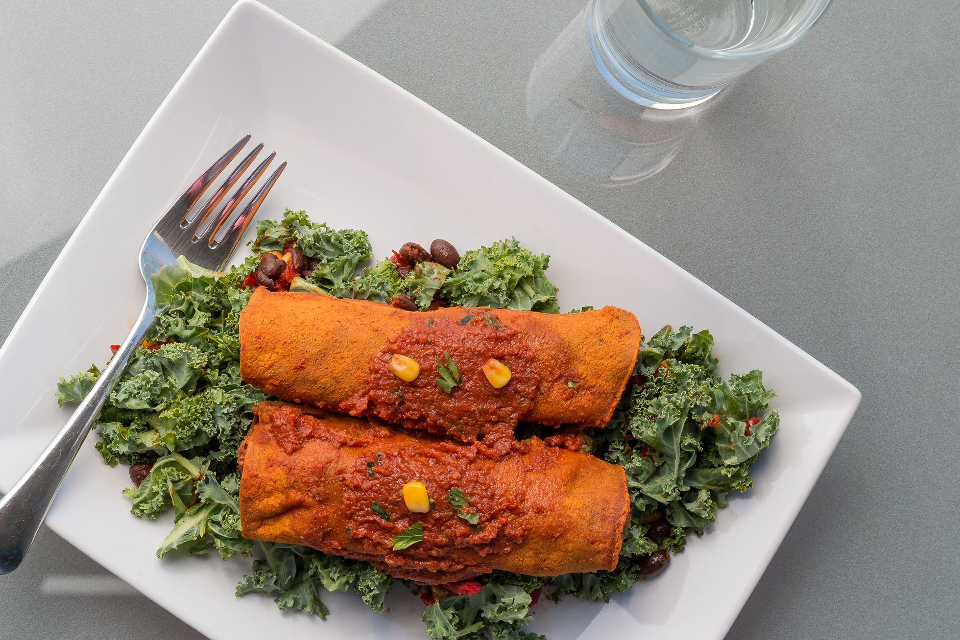 Chorizo and Sweet Potato Enchiladas
