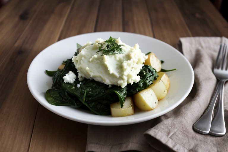 Spinach and Feta Mashed Potatoes