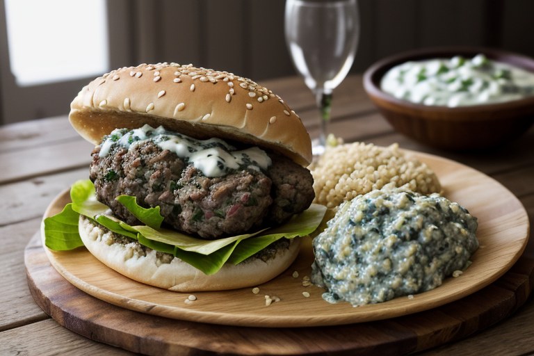 Lamb Tzatziki Burgers