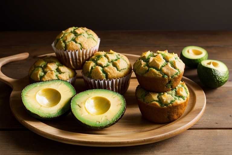 Healthy Avocado Pineapple Muffins