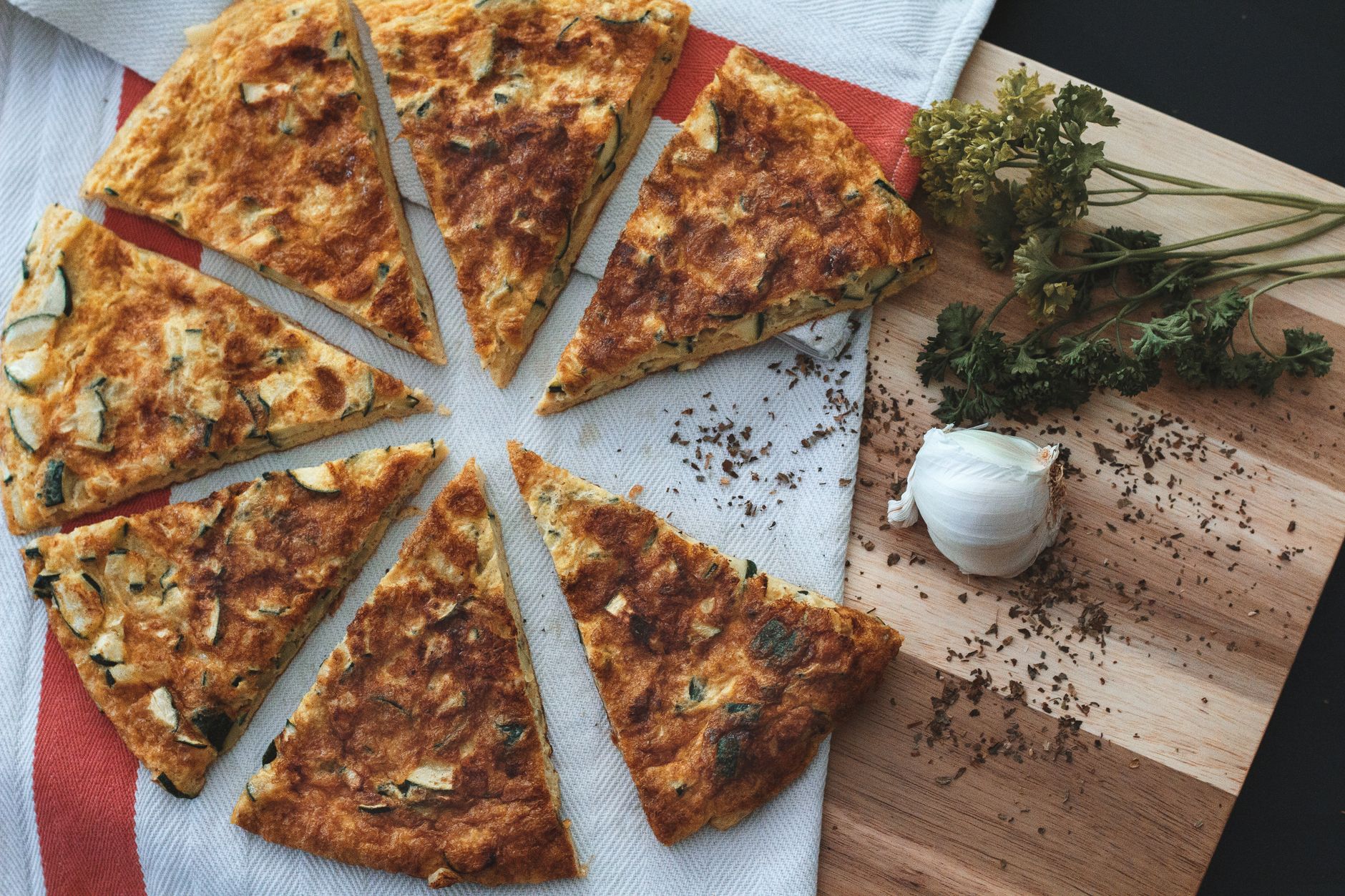 Rice Paper Breakfast Pizza