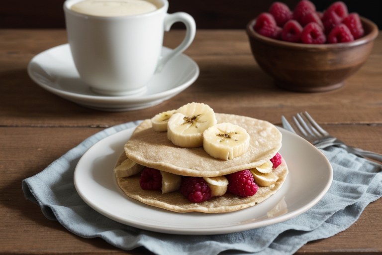 Raspberry-Banana Breakfast Tacos