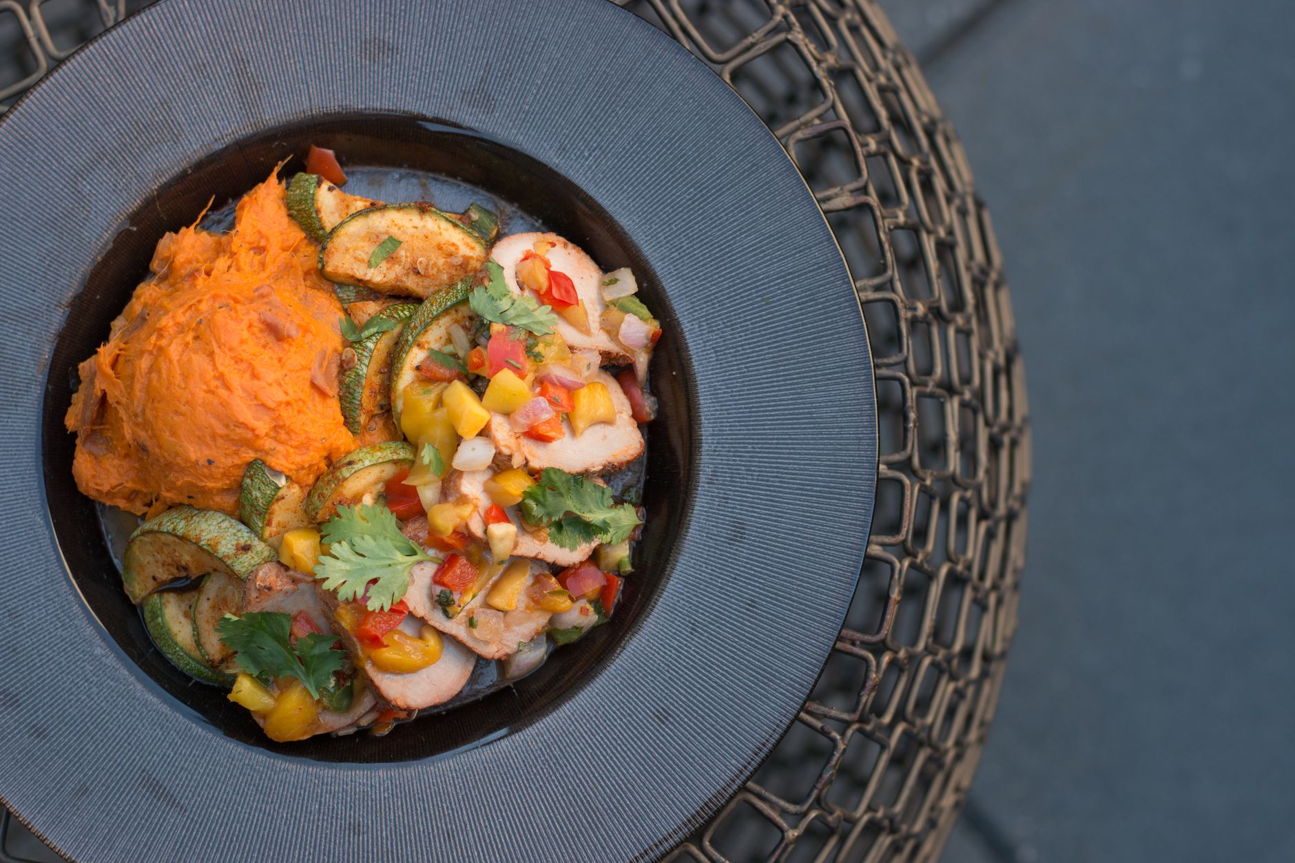 Chicken, sweet potato & peanut stew