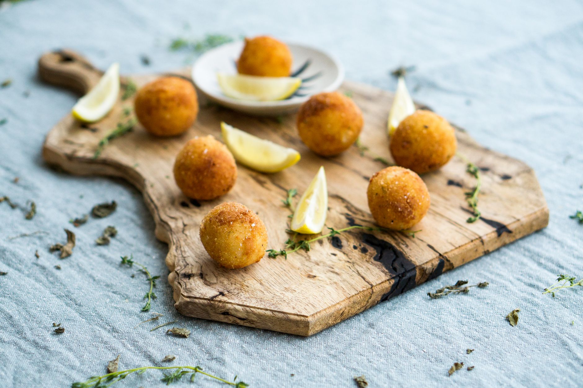 Paella arancini bites
