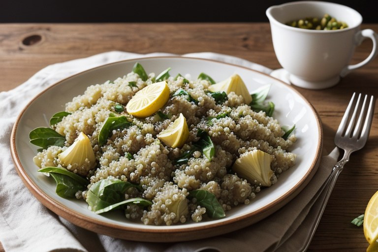 Lemony Artichoke and Quinoa Salad