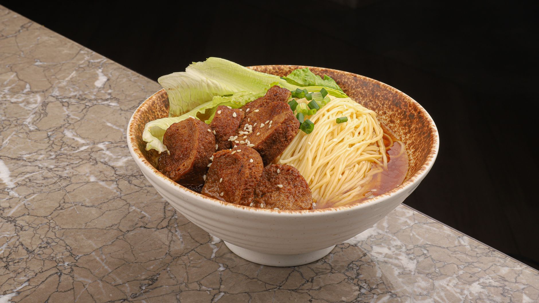 Tender Beef over Noodles