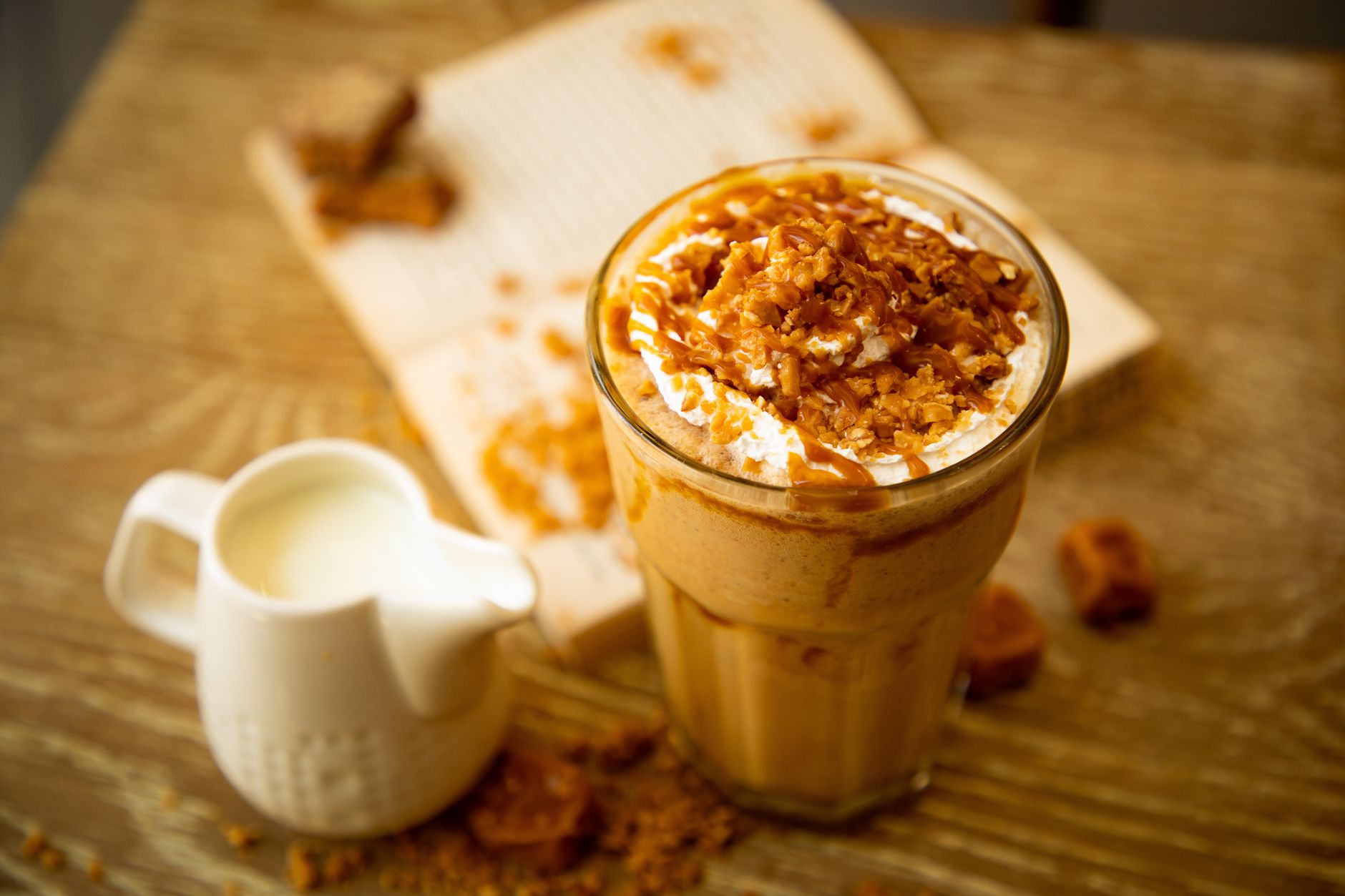 Homemade Salted Caramel Iced Coffee