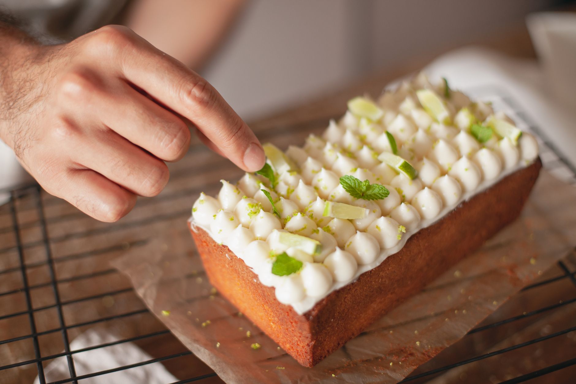 Courgette & lime cake